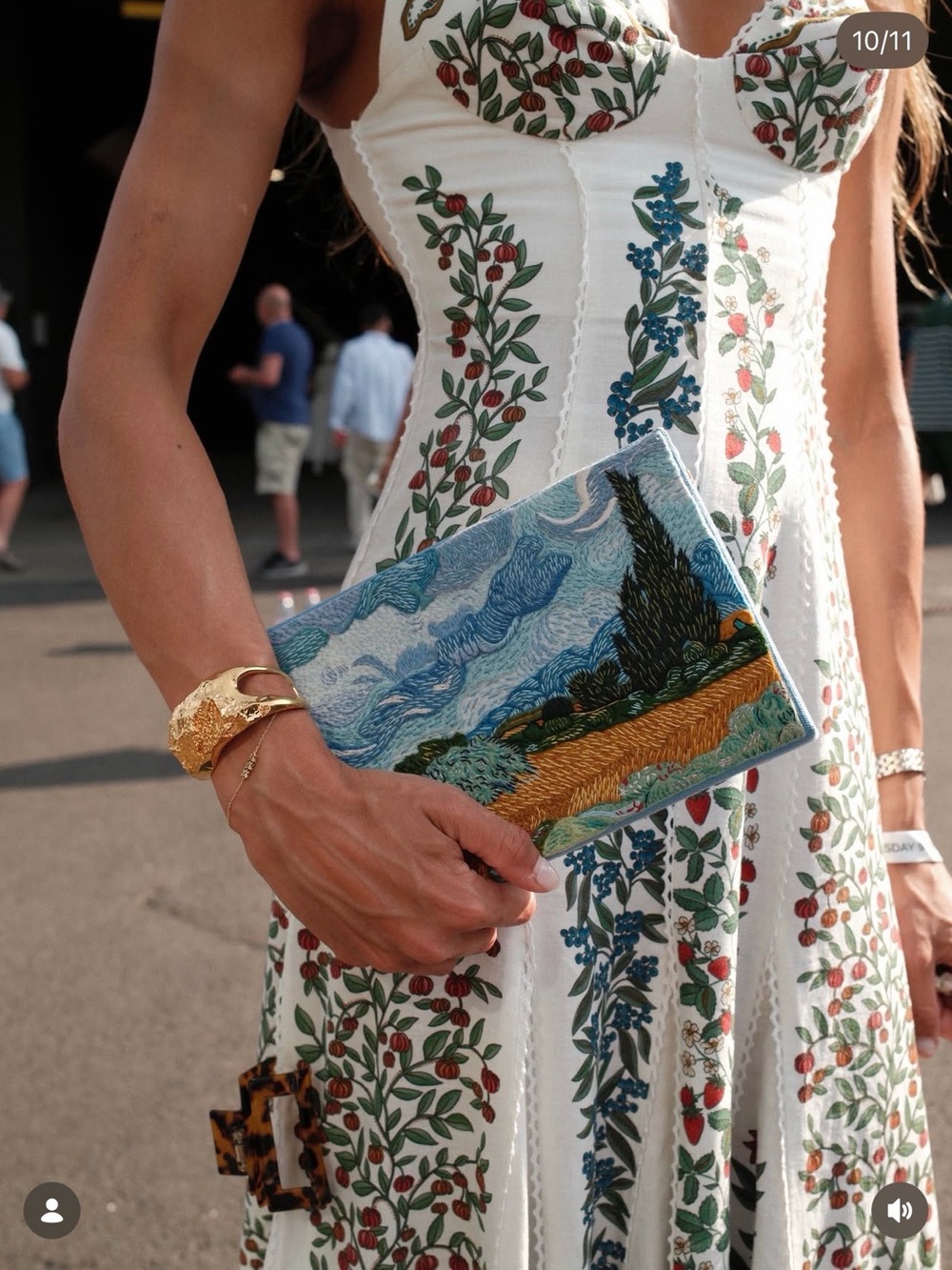 FARM Rio White Floral Panel Maxi Dress - Picture 16 of 16